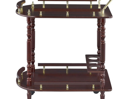 2 Shelf Serving Cart - Brown