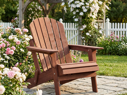 Oversize Outdoor Folding Adirondack Chair, Patio Chair For Garden
