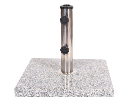 Umbrella Holder Square 55 Lbs Umbrella Base - Natural / Gray
