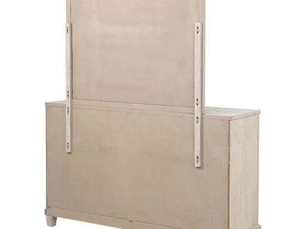 Wedner - 6 Drawer Dresser With Mirror - Oak