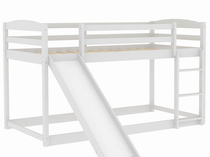 Durable Bunk Bed With Convertible Slide And Ladder