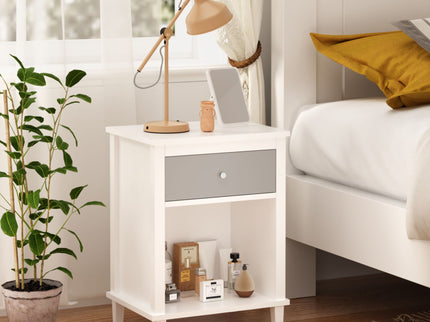 Nightstand With 1 Drawer 1 Shelf