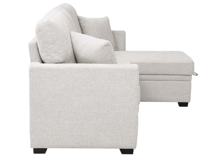 Upholstered Sectional & Pull Out Bed And Chaise Storage