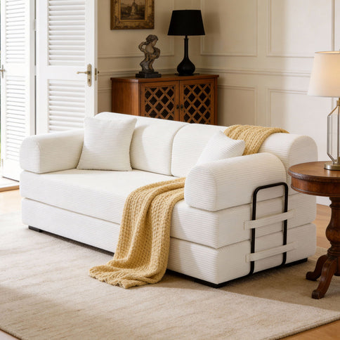 Convertible Sleeper Sofa Bed, Floor Lounge Couch For Living Room