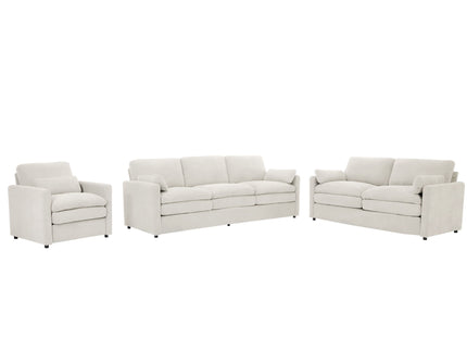 Cozy Upholstered Sofa Set For Living Room