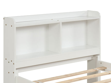 Twin Bed With Trundle, Bookcase