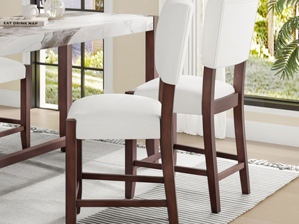 Mid Century Modern Bar Stools, Upholstered Counter Chairs