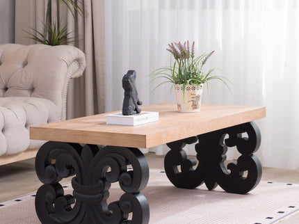Ornate Scroll Base Coffee Table