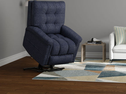 Velour - Power Lift Chair - Blue