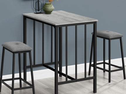 3 Pieces Dining Set, Counter Height, Rectangular, Small, Contemporary & Modern