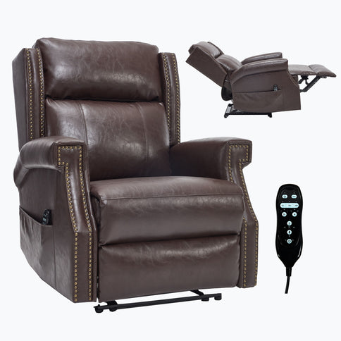 Manual Recliner Chair  With Heavy Duty Motion Mechanism, 8 Vibrating Nodes And 3 Massage Modes For Living Room
