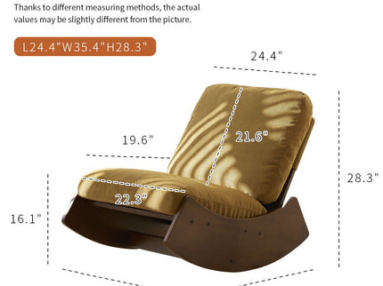 Comfortable High-Quality Upholstery Glider Rocking Chair