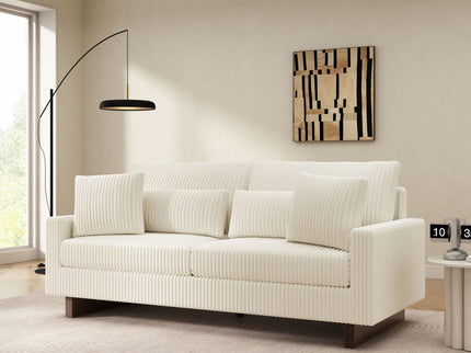Modern Loveseat Sofa With 4 Pillows