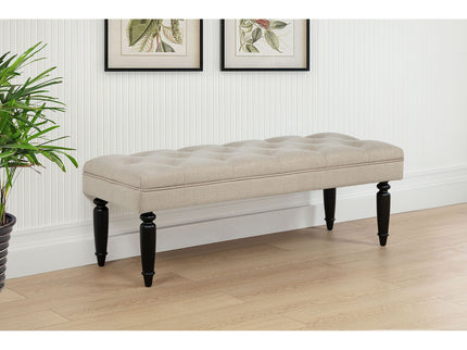 Upholstered Entryway Accent Bench - Beige