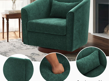 Swivel Accent Chair For Living Room, Sofa Chairs With Base Side For Living Room