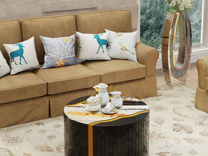 Round Mirror Coffee Table, Living Space Furniture
