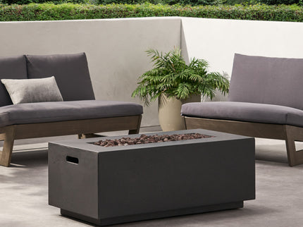 Contemporary Outdoor 40, 000 Btu Propane Fire Pit