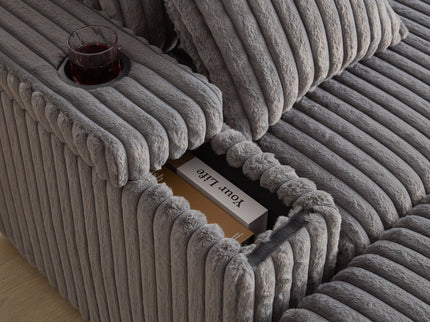 3 Seater Sofa With 2 Ottomans For Living Room