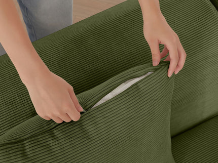 L Shaped Modular Sectional Sofa And Movable Ottoman