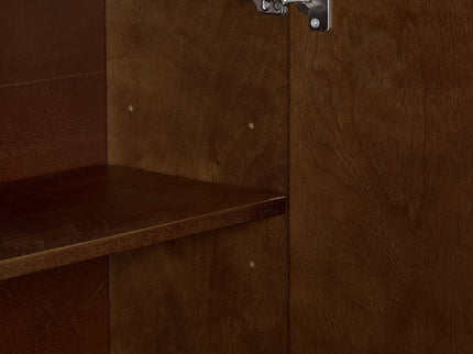 Fluted Sideboard Buffet Cabinet With 2 Doors And Adjustable Shelf, Storage Cabinet For Entryway