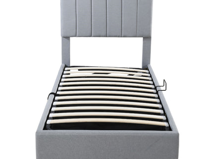 Upholstered Platform Bed With A Hydraulic Storage System