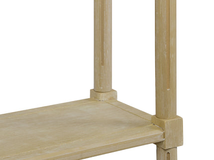 Narrow Side End Tables With Shelf (Set of 2)
