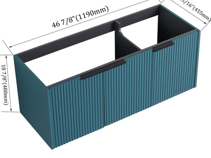 Contemporary Wall Mounted Bathroom Vanity With Soft Close Doors