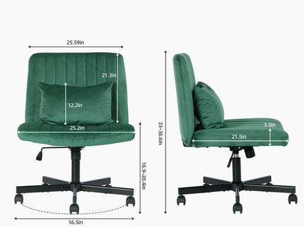 Criss Cross Office Chair With Adjustable Height, Ergonomic Design