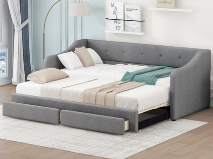 Upholstered Daybed With 2 Drawers