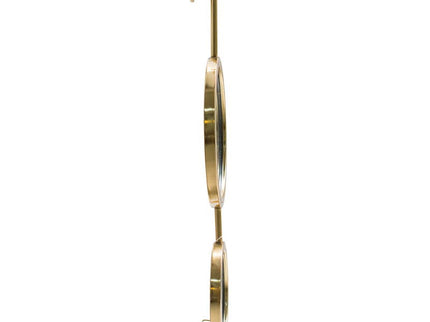 2 Circle Mirrors For Wall Decor, Unique Contemporary Wall Mirror For Living Room Bedroom Entryway - Gold