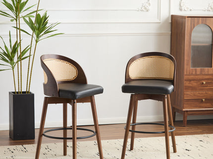 Como - Indoor Wood Barstool (Sey of 2)