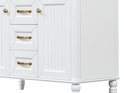 Bathroom Vanity With Sink, Flip-Out Top Drawer, Soft Close Doors, 2 Storage Drawers