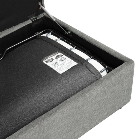 Twin Size Folding Ottoman Sleeper Bed With Mattress Convertible Guest Bed