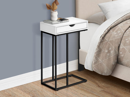 Accent Table, C - Shaped Contemporary & Modern Versatile Design