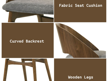 Delmon - Side Chair (Set of 2) - Dark Walnut