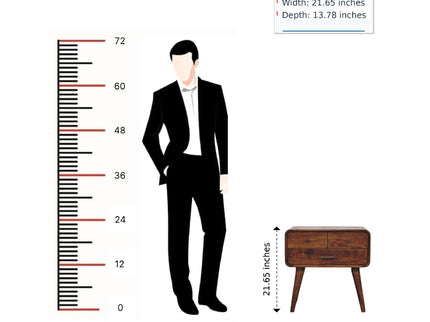 Avora - 3 Drawer Nightstand - Brown