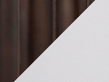 Cylinder - Fluted Contemporary Table Lamp (Set of 2) - Brown / Clear / White