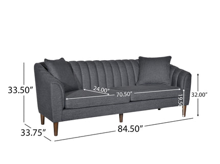 Contemporary 3 Seater Sofa With Accents
