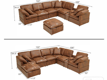 Modular Design Cloud Sofa, Freely Configurable