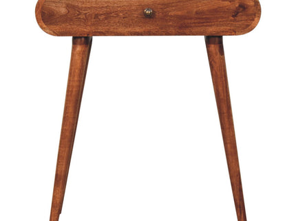 Mini Dressing Table With Foldable Mirror - Caramel