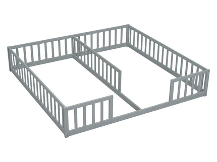 Double Floor Bed With Fence, Guardrails, Without Door