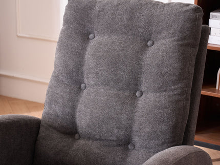 Accent Rocking Chair With Footrest, High Back