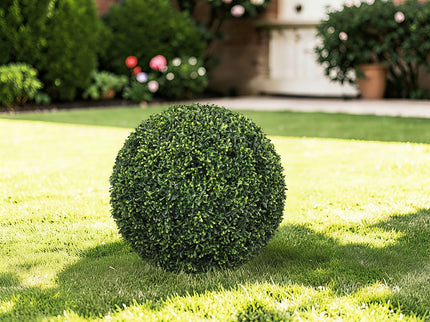 Artificial Topiary Balls, Outdoor Decorative Spheres For Garden (Set of 2) - Green