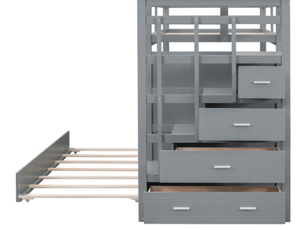 Bunk Bed With Trundle And Staircase