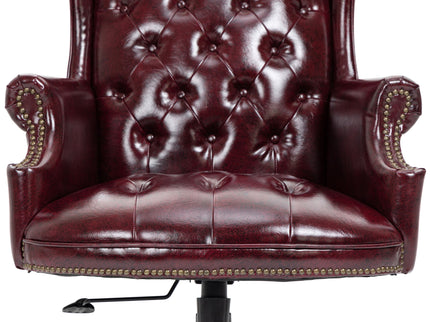 Executive Office Chair, High Back Reclining Comfortable Desk Chair With Smooth Glide Caster Wheels