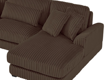 Oversized Sectional Sofa U - Shaped Sofa Couch Modern Sofa Upholstered In Soft With A Chaise Lounge For Living Room
