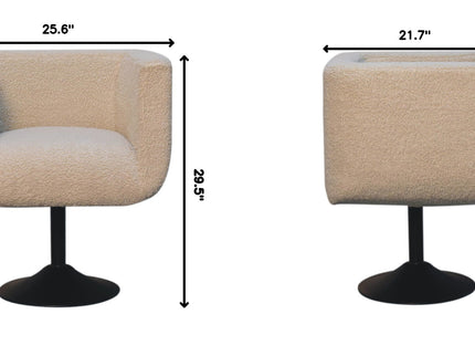 Swivel Chair - Cream