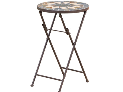 Silvester - End Table - Beige / Black