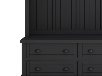 Hall Tree With 4 Drawers, Coat Rack With 6 Hooks
