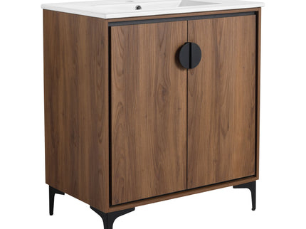 Modern Bathroom Vanity With Top Sink, Engineered Wood Storage Cabinet